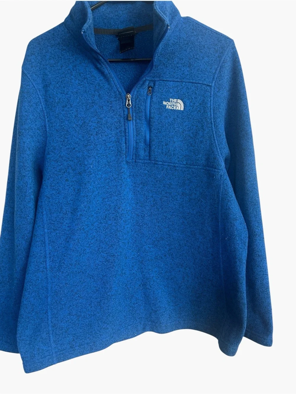 The North Face xl Men's Blue Quarter-Zip Fleece Pullover
